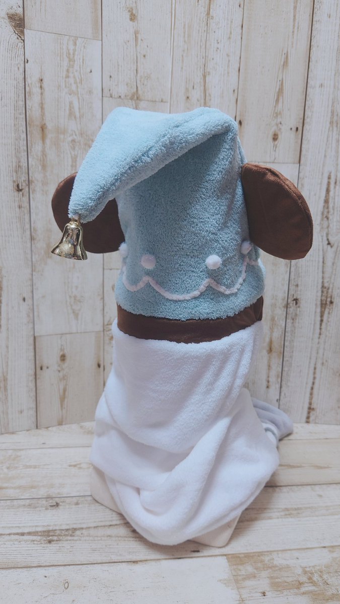 okamochan2's tweet image. 水色リルリンリンのファンキャップ（子供用サイズ）を作ってみました❄
材料は100均のタオルなどです。
#おかもっちゃんの製作記録