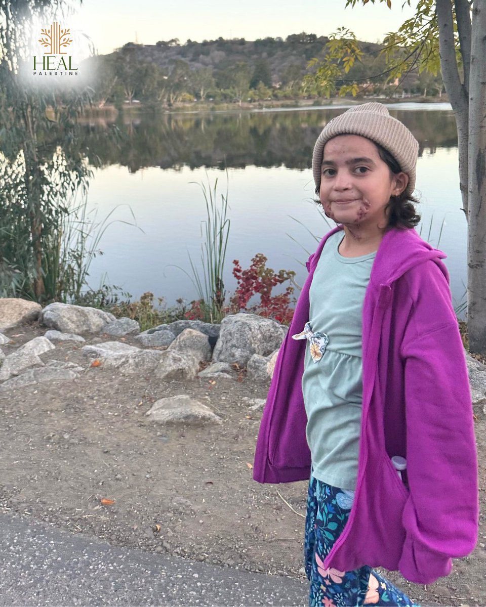 14-year-old Layan is recovering in California after undergoing plastic surgery, following severe burns from a bombing in Gaza.

Through HEAL Palestine’s Global HEALing program, she is receiving the medical care, support, and hope she deserves.