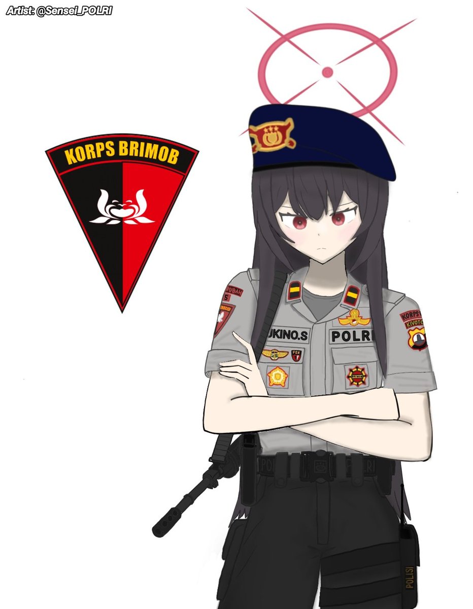 Death1AkaDeath's tweet photo. 𝗜𝗽𝗱𝗮 𝗬𝘂𝗸𝗶𝗻𝗼 𝗦𝗵𝗶𝗰𝗵𝗶𝗱𝗼
Korps Brimob POLRI
Komandan Peleton Rubah

#BlueArchive #ブルアカ #Polwan #Polisi #Brimob #Indonesia https://t.co/ZzJTUyqQLl