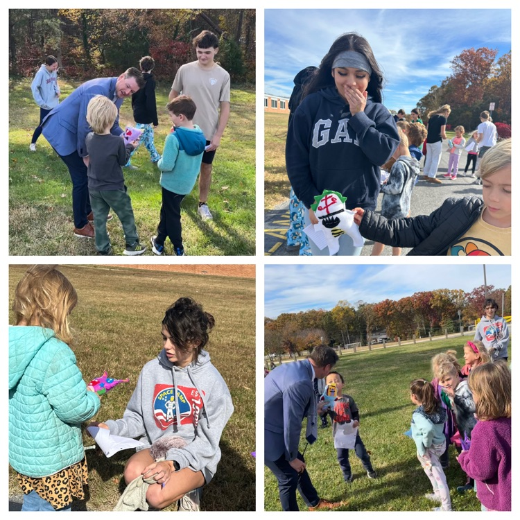 SevernaParkMS's tweet photo. Ms. McGuire’s Project Runway 8 students created monsters for their buddies from Benfield Elementary School! #ParkPRIDE #BelongGrowSucceed #MonsterProject https://t.co/VEU1Z5O8bJ