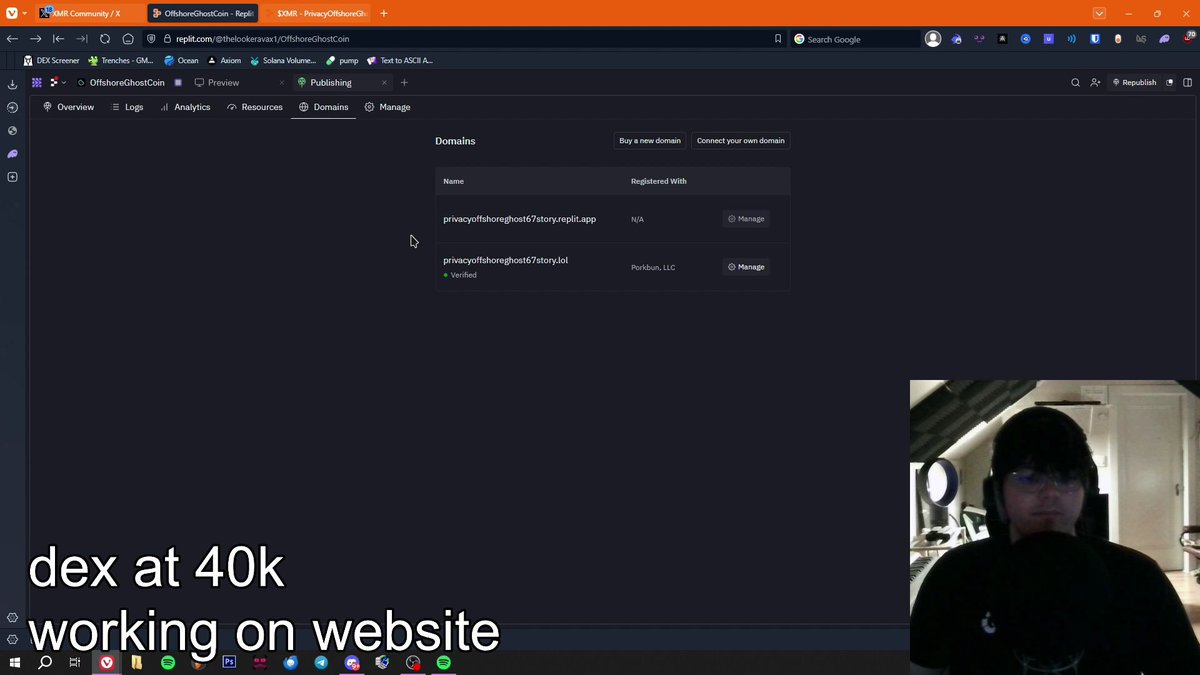 PumpMod_bot's tweet image. 🚨 $PUMPMOD is now Moderating: PrivacyOffshoreGhost67Story $XMR 🔥
👤 Creator: @76seventysix67 | 👀 Viewers: 77 | 💰 MC: $8.7k

🎥 Join the livestream 👉 pump.fun/coin/5fNhkcGyo…
CA: 5fNhkcGyo7PvaRcUKu9qde9fC7S9vF74YR19Jh2ipump

#pumpfun #pumpfunlive @pumpmodlive @pumpdotfun