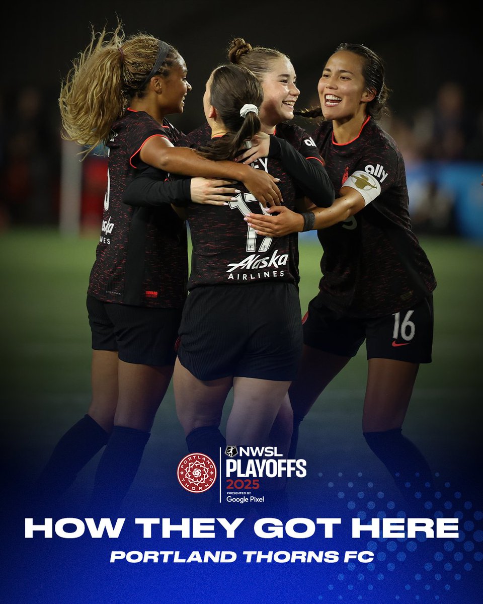 NWSL's tweet photo. The standard never slips. 🌹

Portland → Playoffs. 🏁 https://t.co/eh6f5HHd8W