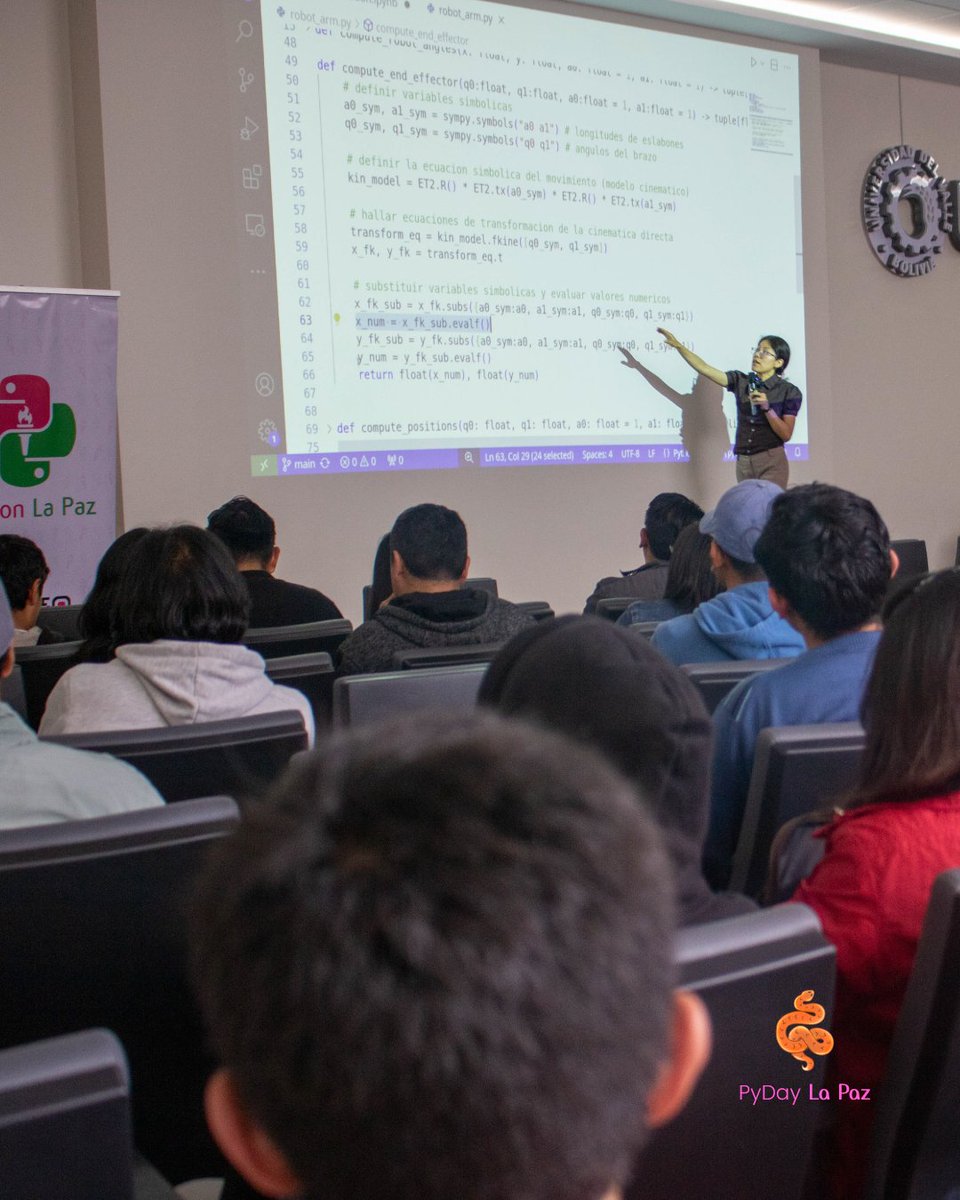 pydaylapaz's tweet image. 🎉 Gracias Paola Daniela Chambilla Condori por compartir tu experiencia en el #PyDayLaPaz2024
Tu charla fue una dosis de inspiración para toda la comunidad pythonista 🙌🐍