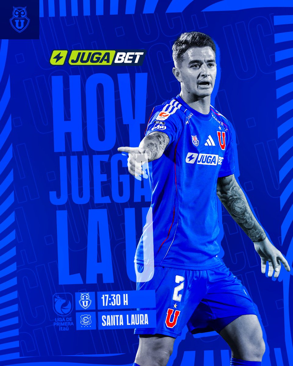 NO ME ARREPIENTO DE HABER VENIDO HASTA ACÁ 🎵 🔵🔴

🏆 #LigadePrimeraItaú | Fecha 21
🆚 Everton
🕠 17:30 horas
🏟️ Estadio Santa Laura
📺 TNT Sports

Presentado por <a href="/jugabet_cl/">JugaBet Chile</a> ⚡️

#VamosLaU 🤘🏼