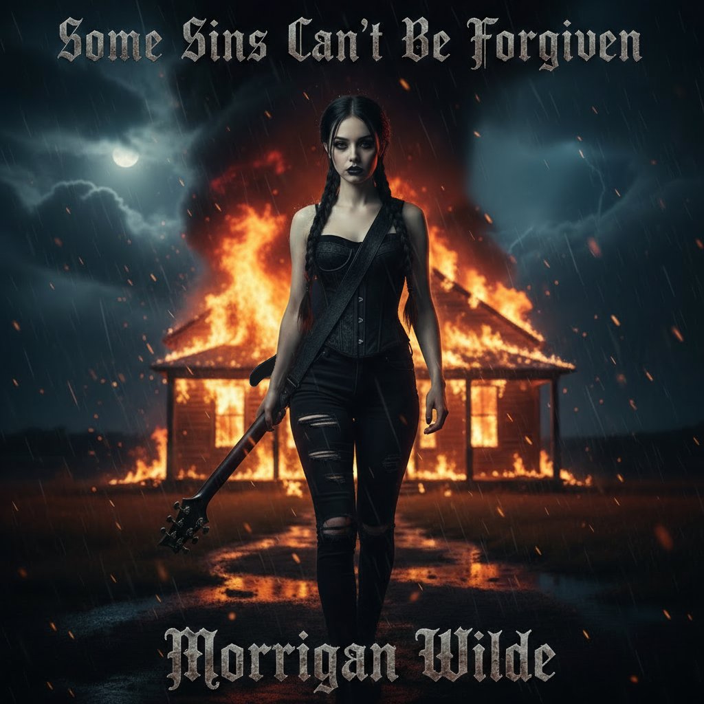 Morrigan_Wilde's tweet image. If the stars align and the devils stay quiet… 
Some Sins Can’t Be Forgiven arrives November 14th.
Streaming on Spotify, Apple Music, and more.

The blood, the fire, the truth — it all starts here. 🖤
#MorriganWilde #SomeSinsCantBeForgiven #NewMusicFriday #GothRock #PostGrunge