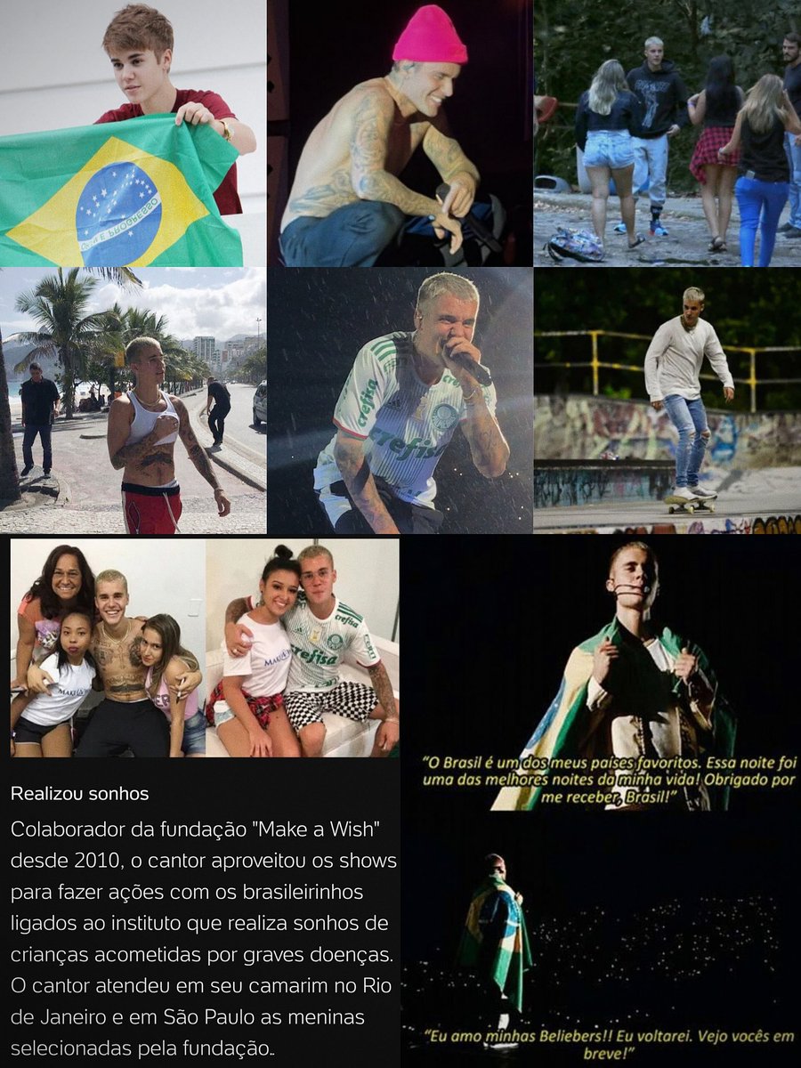 veio com todas as tours, fez show doente, fez trilha no rio, foi em restaurantes, foi em balada, andou de skate no aterro do flamengo, andou pela praia de ipanema e falou com fãs, realizou sonhos, nunca falou nada de ruim do br. quem inventou isso é um pau no cu!