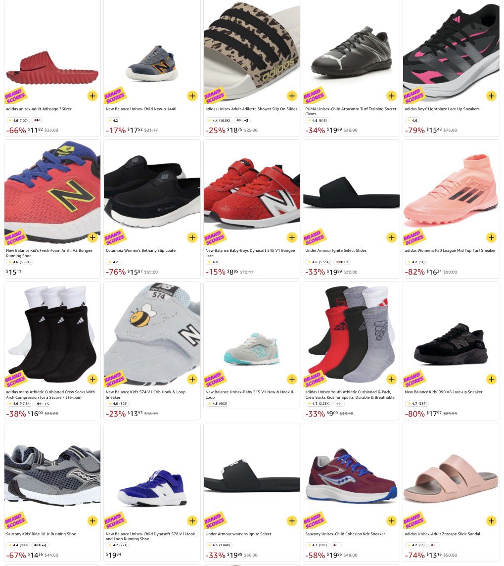 LordOfDiscounts's tweet photo. 🗣️ Check All! Adidas, Saucony, Hey Dude, &amp; More Available! Up To 80% Off + Take An Extra 40% Off At Checkout via Amazon Haul

🛒 Add To Cart For Extra 40% Off At Checkout

🔗 - https://t.co/lKGrUvTRn3

#LRDeal | #AD https://t.co/Yvi893PgjG