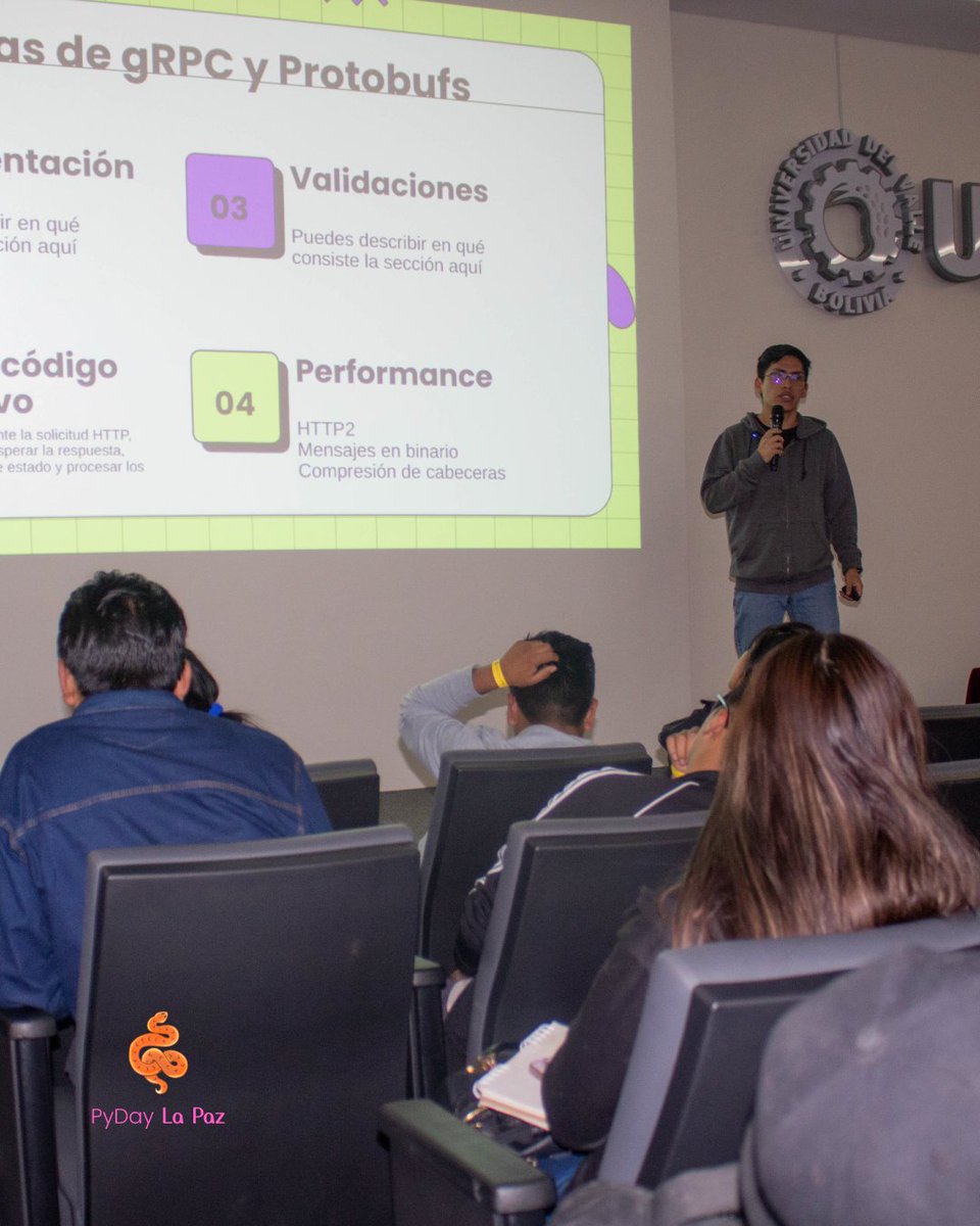 pydaylapaz's tweet image. 💡 Un agradecimiento especial a Martin Andres Acebey Laime por su participación como speaker en el #PyDayLaPaz2024
Gracias por compartir tu conocimiento y ser parte de este gran evento 🐍