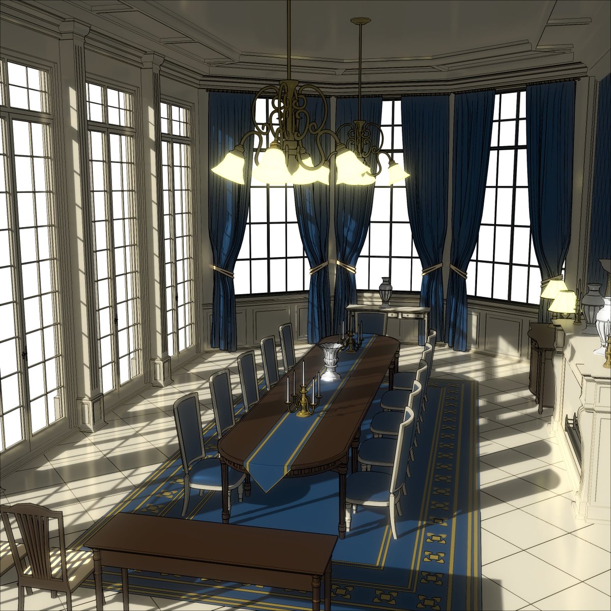 期間限定　ダイニング2 

CLIPSTUDIO→assets.clip-studio.com/ja-jp/detail?i…
BOOTH→tewi.booth.pm/items/7617843