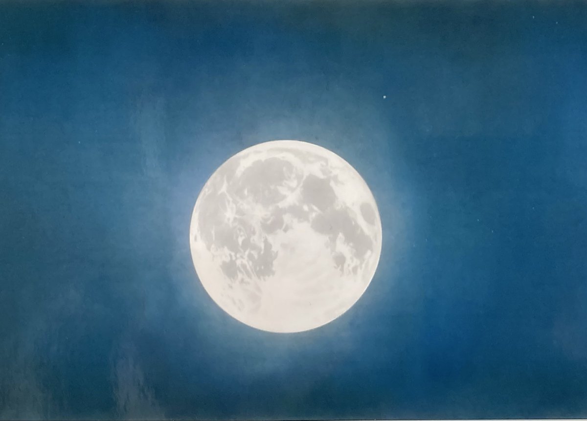 nihonga_tenzan's tweet photo. 今夜はスーパームーンです

愛宕山青松寺観音聖堂天井画部分から、
この満月は直径108センチ、実寸です
煩悩の数？ https://t.co/GF0gixjYMj