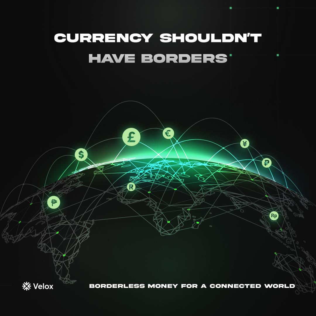 Currency shouldn’t have borders. 🌍
You can send messages, videos, and ideas instantly
— so why not money?
Velox lets you move funds across the world as easily as sending a text.
No banks. No waiting. No boundaries.

💬 What’s the fastest cross-border transfer you’ve ever made?