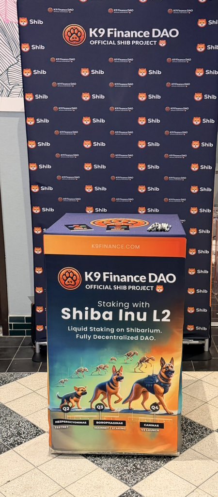 Setting up at <a href="/Futurist_conf/">Blockchain Futurist Conference</a> for the <a href="/K9finance/">K9 Finance DAO</a> booth!

They were kind enough to let <a href="/NameMudd/">MyNameIsMudd</a> and I be the first speakers tonight, but for some reason they told the audience to come tomorrow. 🤔🤣