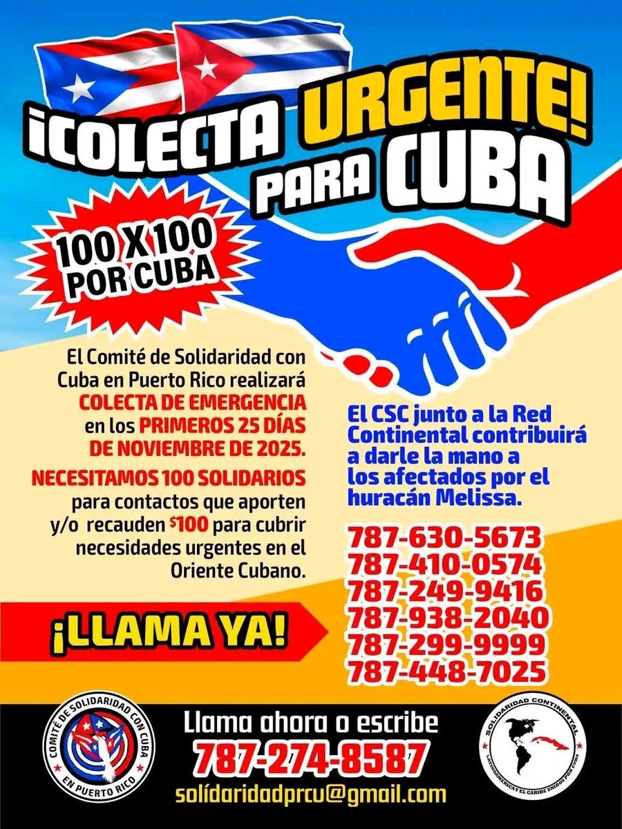 Algunas de las iniciativas de solidaridad con el pueblo de #Cuba. 
Son muchas más, a todos y todas, GRACIAS. 🤗
#CubaNoEsMiami