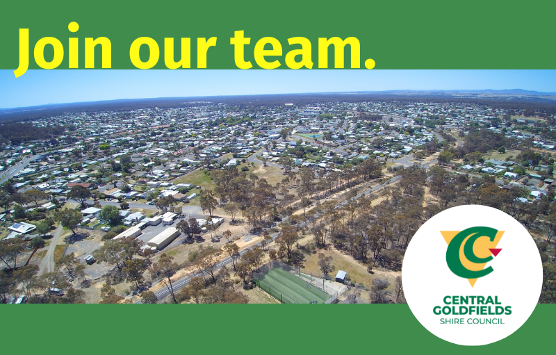 Help strengthen community resilience and readiness for emergencies. Support planning, preparedness, relief and recovery across our Shire.
>Emergency Management Officer
>Band 6 $90,413 to $98,454 (pro-rata)
>Permanent Part Time (24 hrs/week)

Visit: centralgoldfieldscareers.com.au/Vacancies
