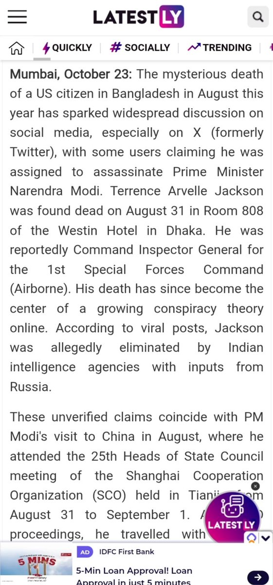 Manjee_t96's tweet image. Was there really a plot to assassinate PM Modi at the SCO summit? An American soldier died in Dhaka in a tragic incident, so why didn&apos;t the US take action?

#Assignation #Modi #SCO #scosummit #Dhaka #America