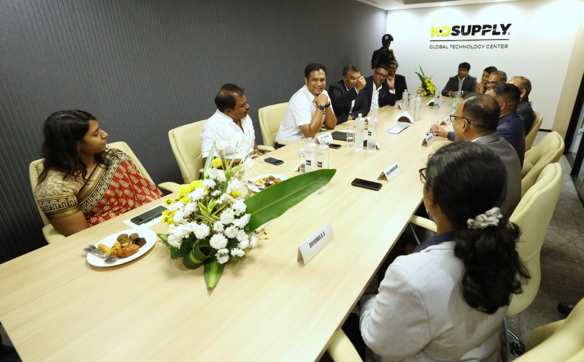 Guidance_TN's tweet image. Welcome #HDSupply Global Technology Center (GTC) to Chennai!

In the presence of Hon’ble Industries Minister @TNIndMin, @HDSupply, a global leader in maintenance, repair, and operations distribution, inaugurated its first India office in #Chennai.

The new GTC strengthens the