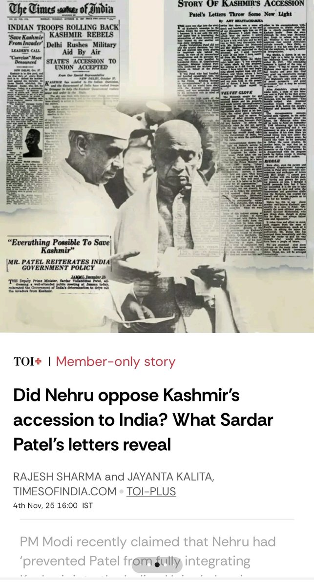 Pradeep54242413's tweet image. #Patel united #India. #Nehru divided it — starting with #Kashmir. A man with zero votes who arm twisted #Gandhi to snatch the #PM post from Patel, the people&apos;s choice. Since 1947, one-family rule, one endless blunder. India sold once to a dynasty, and to delusion. 😡🙄😡