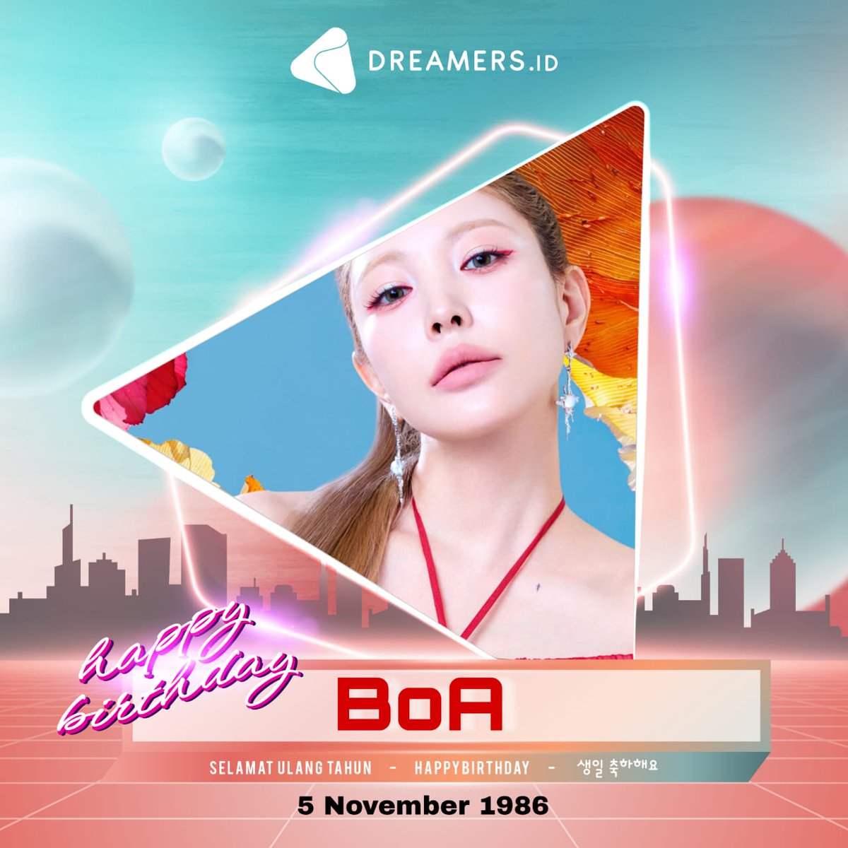 Happy Birthday BoA! 🎂🥳❤️
<a href="/BoA_Official/">BoA Official</a> <a href="/BoAkwon/">BoA</a>

Wishing you a blessed year and a wonderful day!

#BoA #보아 #HappyBoADay
#빛나는보아야생일축하해