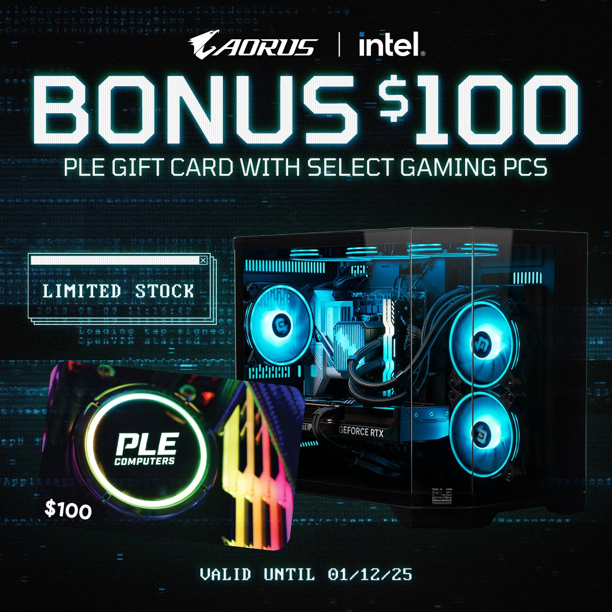 Still on the fence about upgrading? 🎮
Pick up a select PLE Ready To Gaming PC and score a Bonus $100 PLE Gift Card!

T&amp;C's apply. Learn More 👇
ple.au/CyberWeekend20…