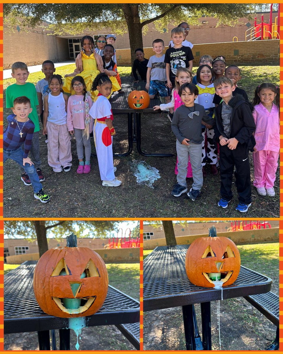 We love a good challenge &amp; the ESE Stem Challenge—Pumpkin Volcano Edition—was our time to shine! We had a 🌋blast🌋 following the steps to make our pumpkin erupt! We’re looking forward to the next challenge! 🦅 <a href="/HumbleISD_ESE/">Eagle Springs Elem</a> <a href="/edleaderHall/">Gayle Hall</a> <a href="/Blnorris05/">Becky Norris</a> <a href="/Ms_Goodrum/">Lauren Goodrum</a> 
#doingscience