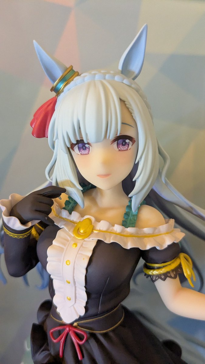 w_mentaiko's tweet photo. メジロアルダンのフィギュア届いたー
めっちゃ可愛い！おせいそ！

#ウマ娘
#メジロアルダン https://t.co/RNjMYCCeDf