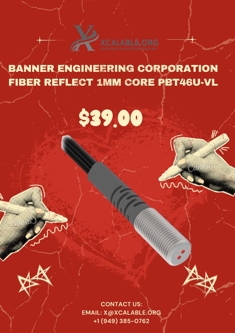 lesliexcalable's tweet image. xcalable.org/product/pbt46u…  – Banner Engineering PBT46U-VL Photoelectric Sensor – #BannerEngineering #Automation #Sensor @eBay @Amazon @Walmart