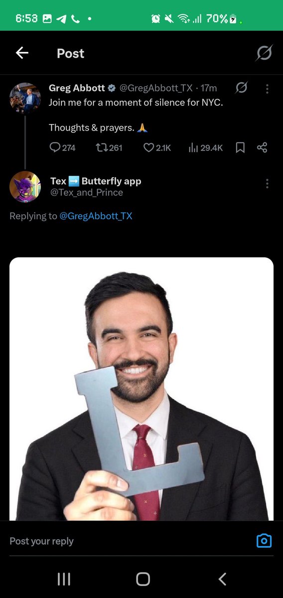 Texfolfy_'s tweet photo. I'm just going to reply with this image everytime a republican crys about Zohran Mamdani https://t.co/Yeyb1HARr8