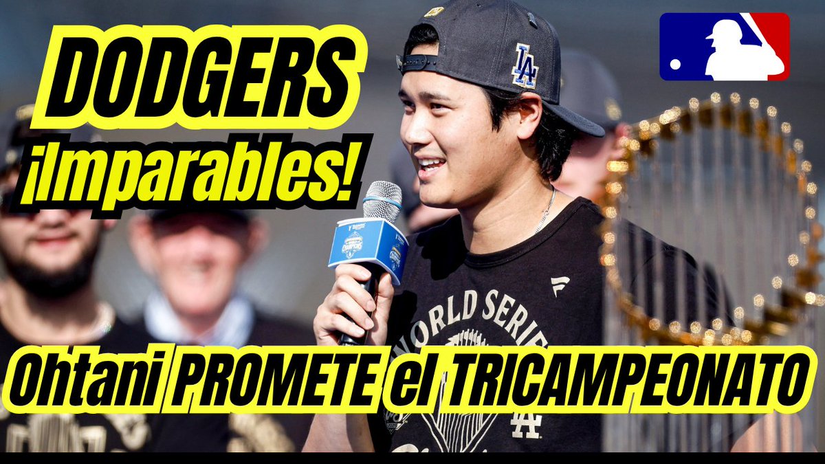 Dodgers ¡Imparables!💙Ohtani promete TRICAMPEONATO ¿Los detendrán? ¡Son favoritos en Las Vegas! Fernando Valenzuela al Salón de la Fama ¿Lo logrará?🏆#dodgers #MLB #baseball #beisbol #SerieMundial #fernandovalenzuela #WorldSeries 

Estamos en #YouTube👇👇

youtube.com/watch?v=4JzufD…