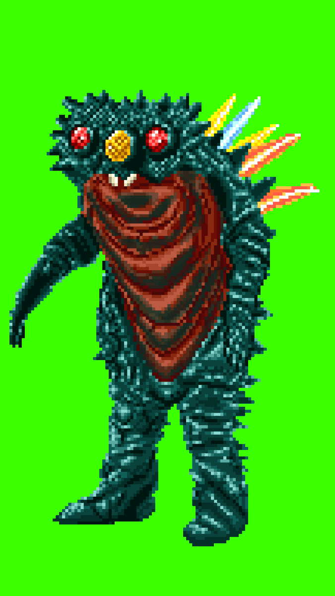 Gesura505art's tweet photo. Beacon - The Return of Ultraman (1971)
#Ultraman #tsuburaya #ultramanjack #kaiju #Godzilla #fanart #pixelart https://t.co/LAT1Q90fAU