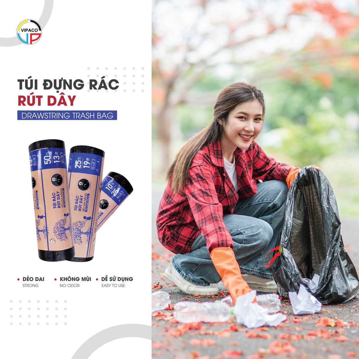 VIPACOPhoNoiA's tweet image. VIPACO DRAWSTRING TRASH BAGS 🖤

EXTRA DURABLE – ODOR-FREE – EASY TO USE 💪
Keep your space clean and organized every day with Vipaco trash bags!
#Vipaco #DrawstringTrashBag #CleanEveryday #VipacoTeam