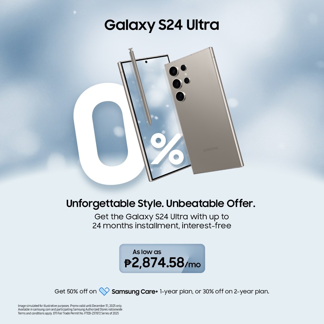 _sienatweets's tweet photo. Capture every unforgettable moment beautifully with the #GalaxyS25 FE. Make it easier to celebrate your way with 0% installments up to 24 months and exclusive holiday offers. 

Promo runs until December 31, 2025 only. #UnforgettableGifting https://t.co/cHdNZ5zLjY
