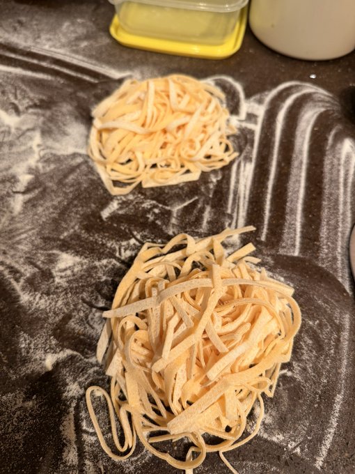 3 pic. Fully homemade pasta tonight ❤️🍝 turned out perfect 😍 https://t.co/ypbChHKQAN