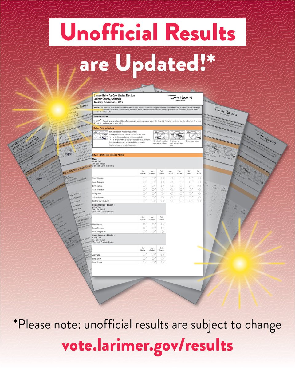 Larimer County Elections tweet media