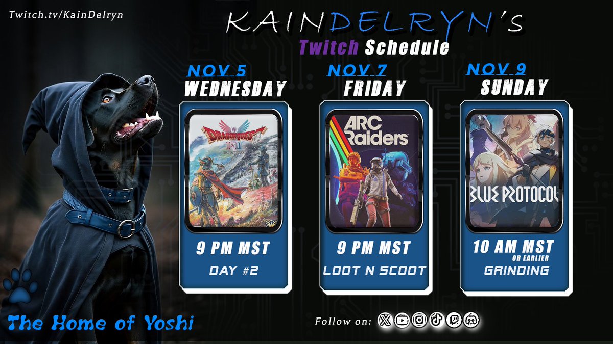 This week we stream! Got most of the PC bugs fixed and my wife fixed the doggo’s bed. Should be a good week. 🙏🏻

See you all there even the haters are invited. 😉🍻

twitch.tv/KainDelryn