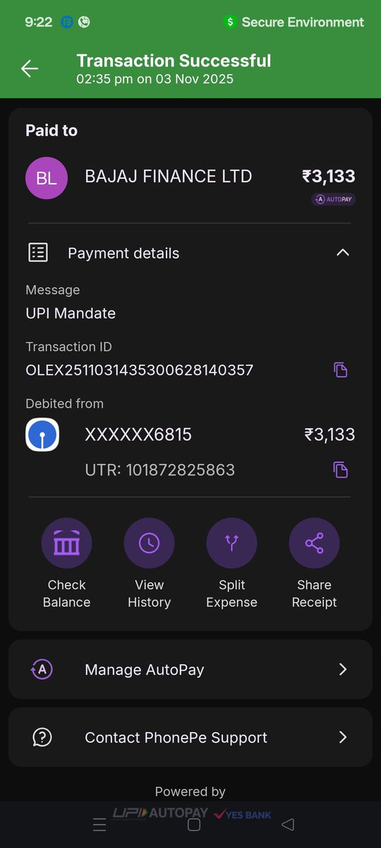 <a href="/Bajaj_Finserv/">Bajaj_Finserv</a> I already paid my EMI on 2nd Nov 2025 (payment ref: 743967330), but the same amount was again deducted on 4th Nov 2025 (ref: PENN_RCPT_101420878). Please check and refund the duplicate deduction at the earliest.

#CustomerSupport #BajajFinance
I am attaching file
