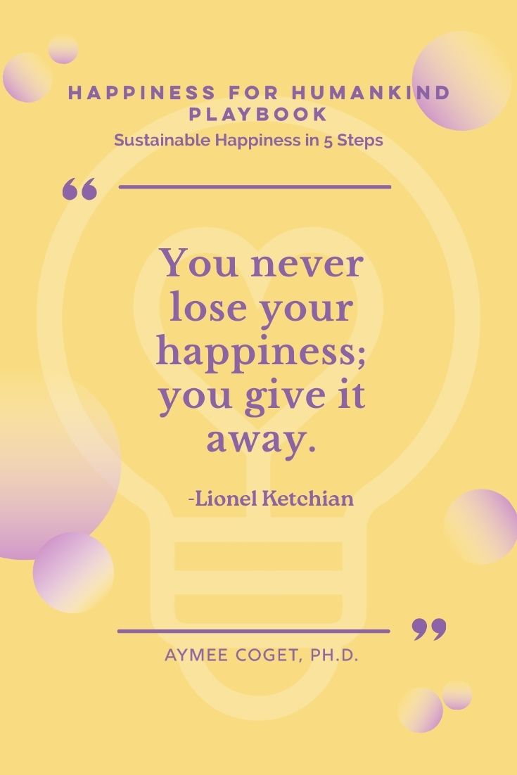 Happy4Humankind's tweet image. “You never lose your happiness; you give it away.”  — @HappyLionel  💛  Break the cycle with the Happiness for HumanKind Playbook by Dr. Aymee Coget 📚 Available now on Amazon 🔗 Link in bio #emotionalmastery #sustainablewellness #positivepsychology #selfimprovement #happiness