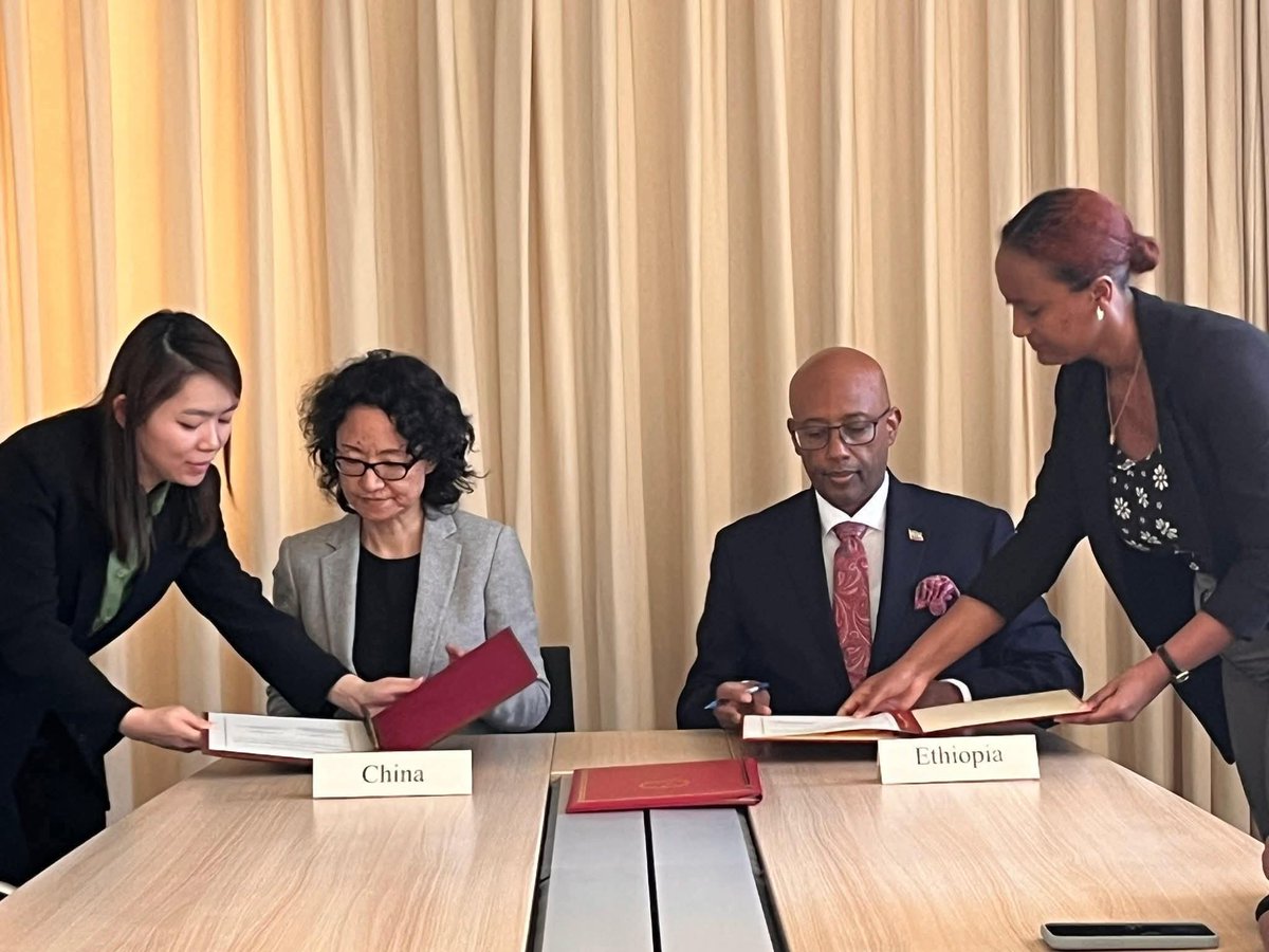 dessalegnmanaye's tweet image. Ethiopia has completed its @wto membership negotiations with #China following recent agreements with #Turkey and #Argentina. This is the 𝘁𝗵𝗶𝗿𝗱 𝗺𝗮𝗷𝗼𝗿 𝘁𝗿𝗮𝗱𝗲 𝗱𝗲𝗮𝗹 as the country moves closer to joining the global trade system.@GHessebon
@BerhanuTsegaye @tsegabk
