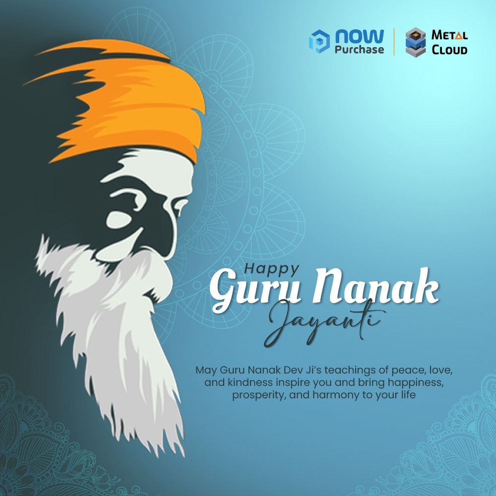 Wishing everyone a blessed GuruNanakJayanti 
May Guru Nanak Dev Ji’s teachings of peace, love &amp; kindness inspire us to live with purpose, compassion &amp; harmony. 🌼

#GuruNanakJayanti #NowPurchase #MetalCloud
