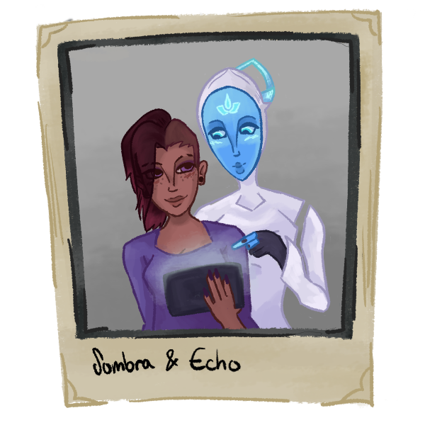 _XingRow_'s tweet image. My favorite rare pair, their voiceline interaction is so cute♥️ Sombra x Echo
What even is their ship name??