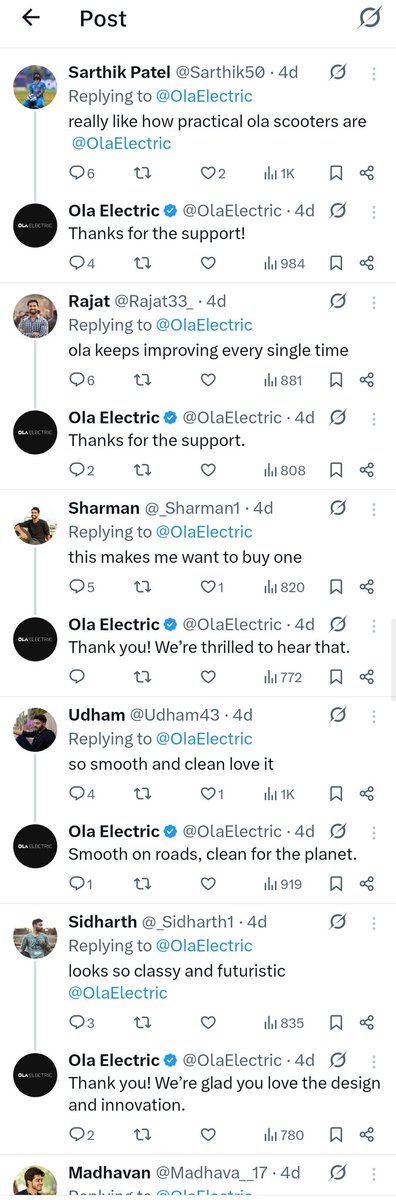 k_sampanna's tweet photo. @OlaElectric 
@bhash 
Next time, pl make the paid tweets less obvious. https://t.co/OU20NLoBHe