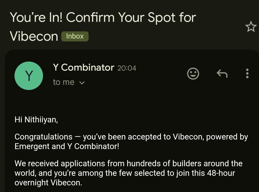 CodeNith's tweet image. This is sick but we can&apos;t afford last min flights from Toronto to SF we&apos;re bootstrapping way too hard rn

@mukundjha pls sponsor flights and in return I will get @EmergentLabsHQ cited in ChatGPT fr 🫡