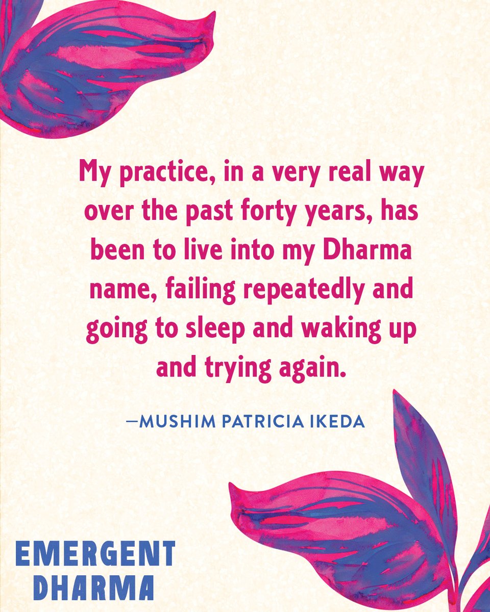 Pre-order now for 12/9/2025 release! Emergent Dharma: Asian American Feminist Buddhists on Practice, Identity, and Resistance edited by Sharon A. Suh PhD. Read about my failure to become Mushim! :-) amazon.com/Emergent-Dharm…