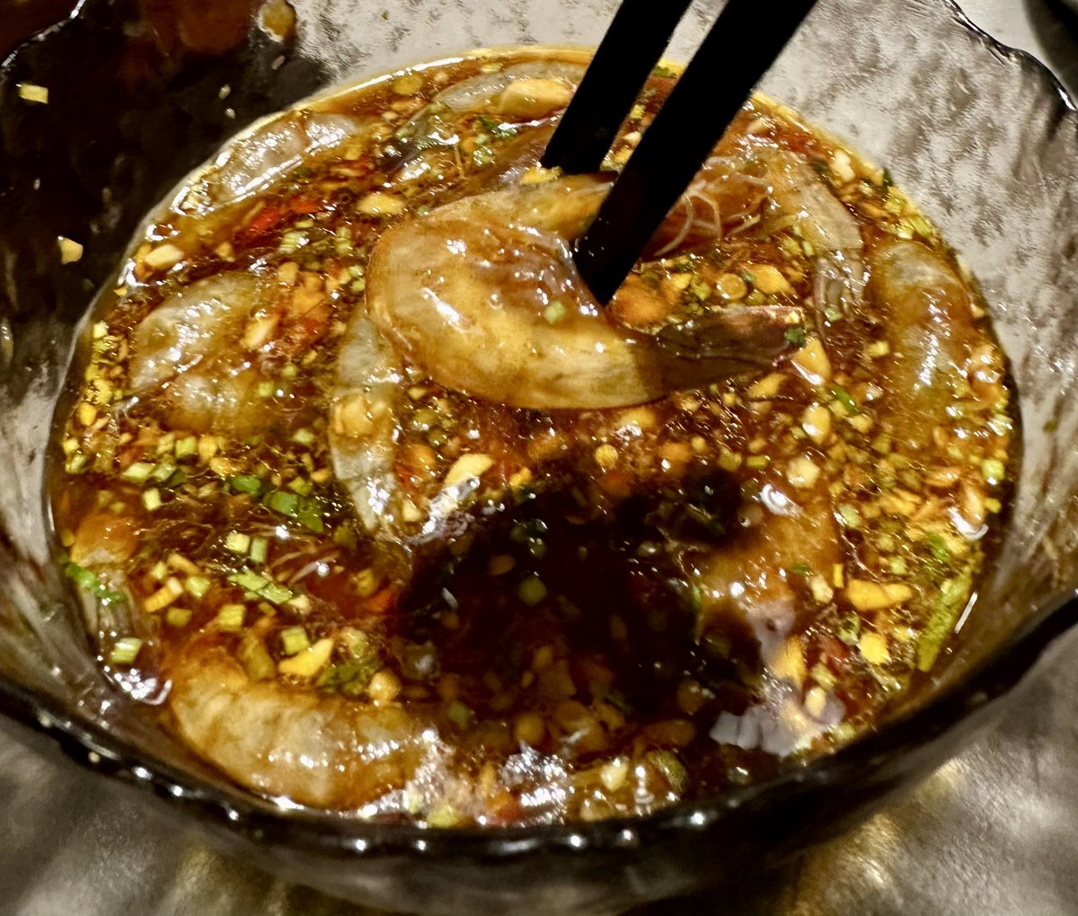 Really liking these seafood dishes in Ao Ke Ye Shi 傲客夜食 Xiamen with Kabinett Mosel Riesling, goes so well with mildly spicy, outrageously delicious food.