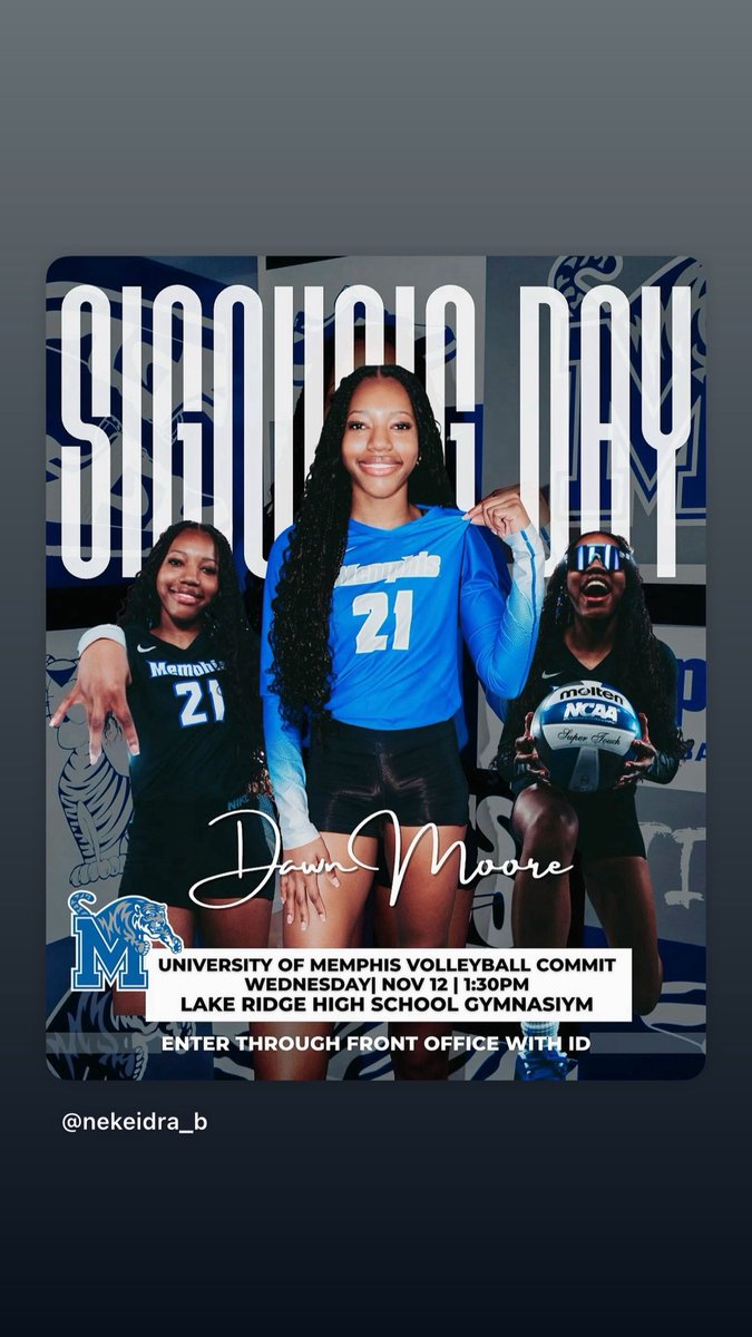 Becoming a Memphis Tiger is a dream come true, and I can’t wait to represent the Blue and Gray both on and off the court. Thank you to my family, coaches, teammates, and friends for your endless support throughout this journey — I couldn’t have done it without you!