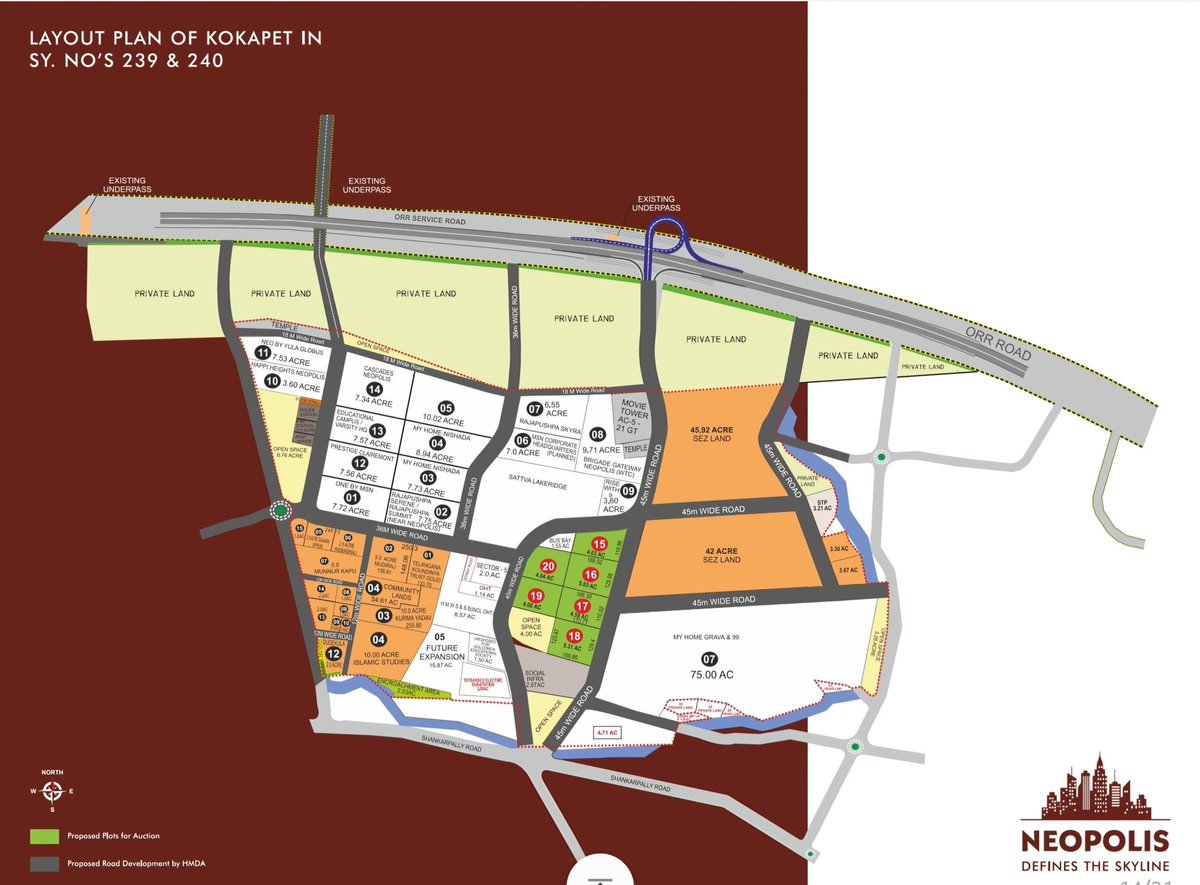 RPatashala's tweet photo. 📌🏞️Looks like HMDA converted multi purpose zone ( Shopping Malls , Parking , Convention Center ) into plots and selling. At the end money matters not the Infra !! 

Here are the details of plots. https://t.co/igs4zvt4wK