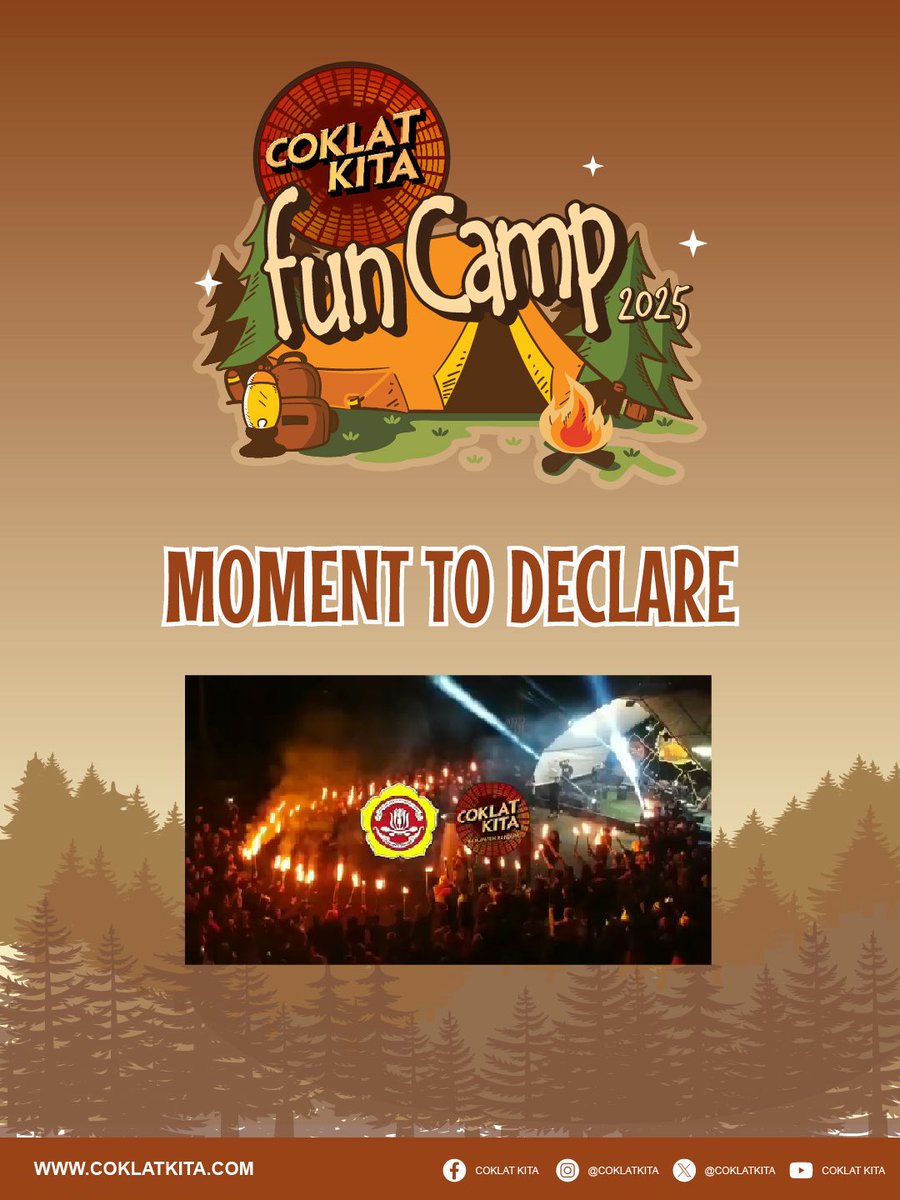 Sekarang giliran Coklat Friends Jawa Barat yang siap ngerasain
pengalaman nggak kalah seru di Coklat Kita Fun Camp 2025!✨

Yang dapet kesempatan ikut, siap-siap dua hari full vibes fun dan penuh semangat!

Bakal banyak banget aktivitas yang bikin betah, ditambah lagi performance