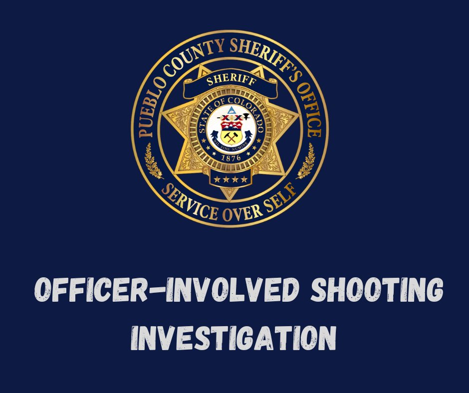 The 10th Judicial Critical Incident Response Team, led by the Pueblo County Sheriff's Office, is investigating an officer-involved shooting stemming from an incident that began in Monument and ended in a field in Pueblo West. Read more at pueblosheriff.com/DocumentCenter…