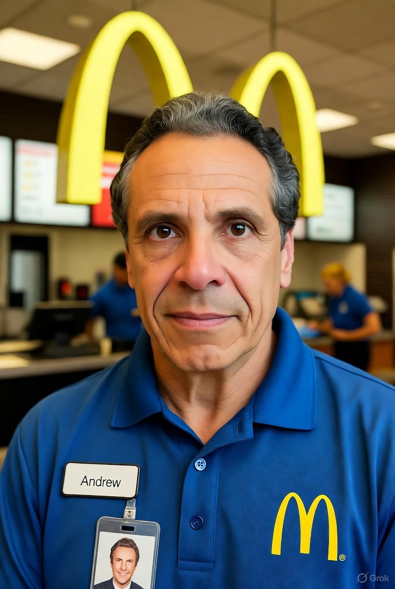SourPatchKidPLS's tweet photo. @andrewcuomo I hear they will be paying you $30 a hour to flip burgers https://t.co/Eh0vVfEuR7