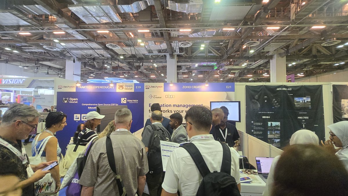 ZohoCreator's tweet image. 🇸🇬 Good morning Singapore! We&apos;re here at the Sands Expo &amp;amp; Convention Center over the next two days for the 10th edition of @edutech_asia. Come visit us at Booth E21 to learn how the power of low-code and AI can supercharge your institution.