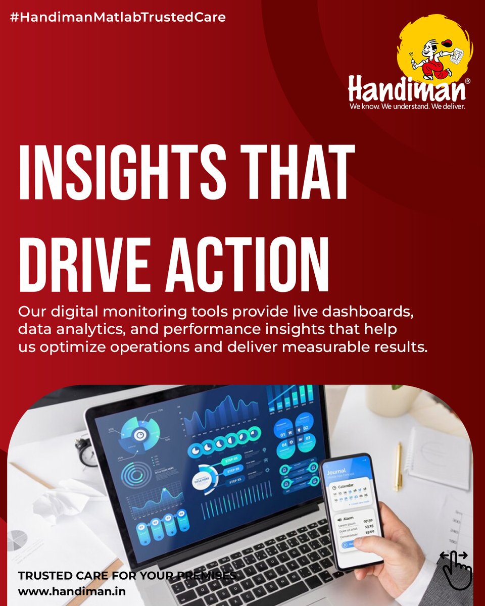 Handiman’s Smarter Way is all about simplifying facility management through innovation and technology.
From real-time tracking to digital monitoring, every process is designed for performance. 
#Handiman #SmarterWay #FacilityManagement #Innovation #SmartBuildings